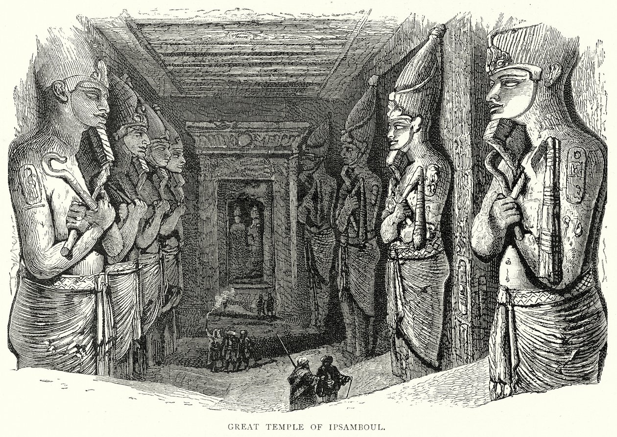 Great Temple of Ipsamboul by English School