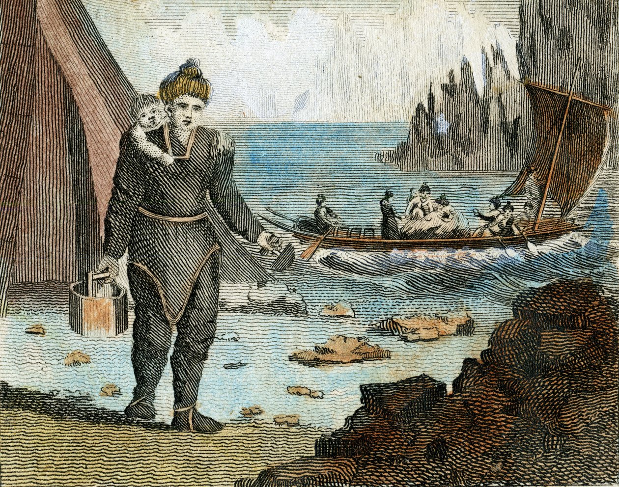 Greenland Woman and Boat, c.1779 by English School