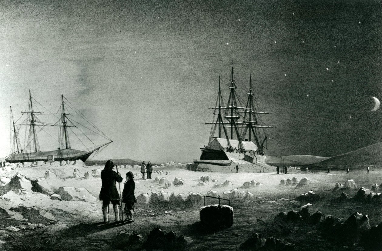HMS Assistance and Pioneer in Winter quarters returning Daylight by English School