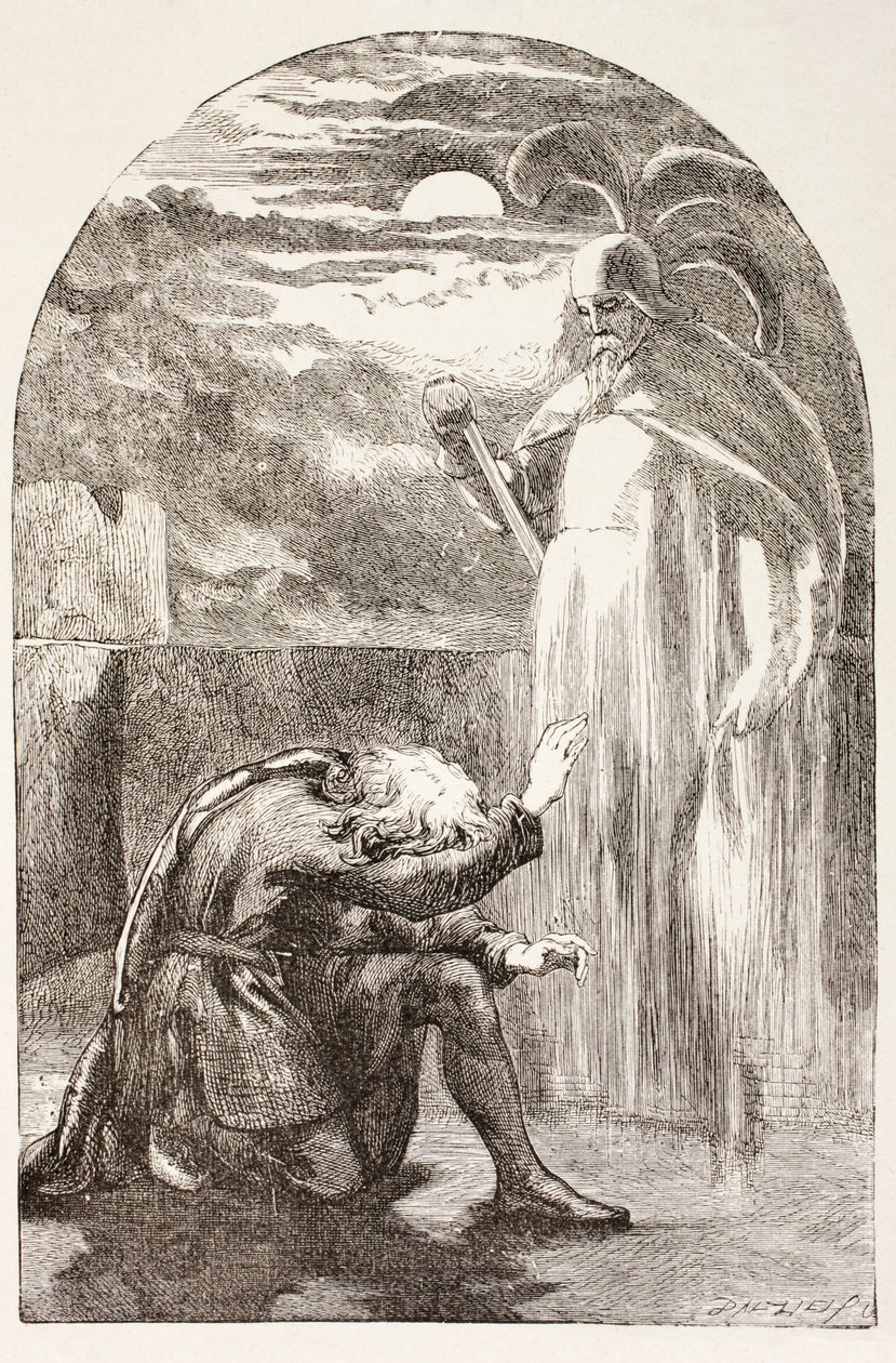 Hamlet Sees the Ghost, the Spirit of His Father, from 