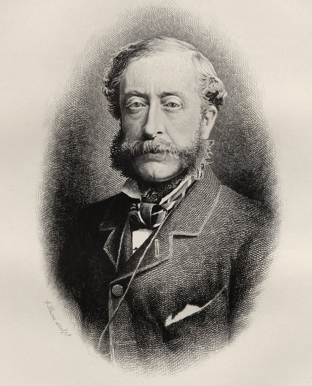 Henry Howard Molyneux Herbert, 4th Earl of Carnarvon, engraved by C. Laurie, from 