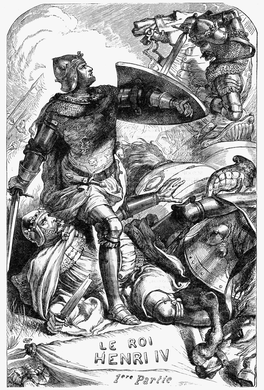 Henry IV - Illustration in Works complete by William Shakespeare 1866 by English School