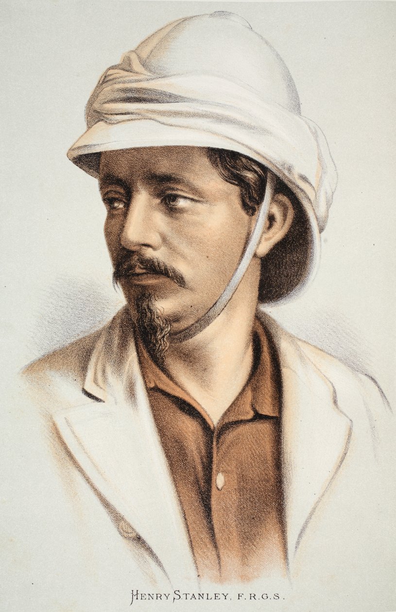 Henry Stanley FRGS, illustration from The Pictorial Edition of the Life and Discoveries of David Livingstone by J. Ewing Richie by English School