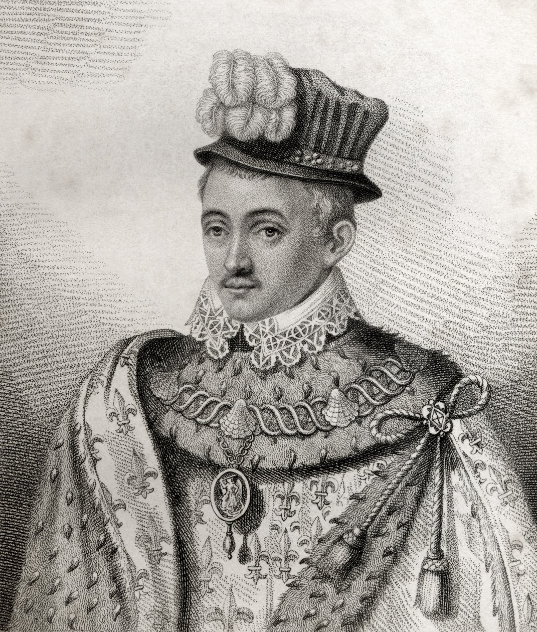 Henry Stewart, engraved by Rivers, illustration from 