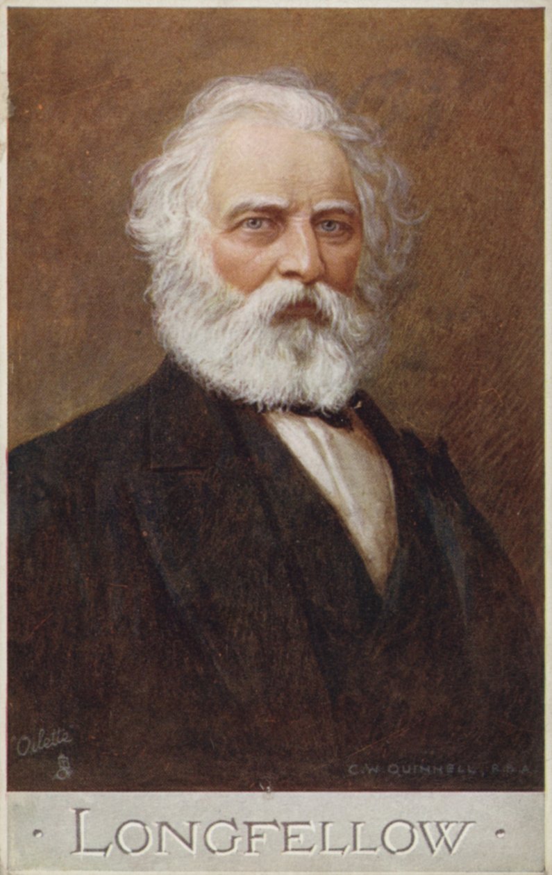 Henry Wadsworth Longfellow (1807-1882), American poet by English School