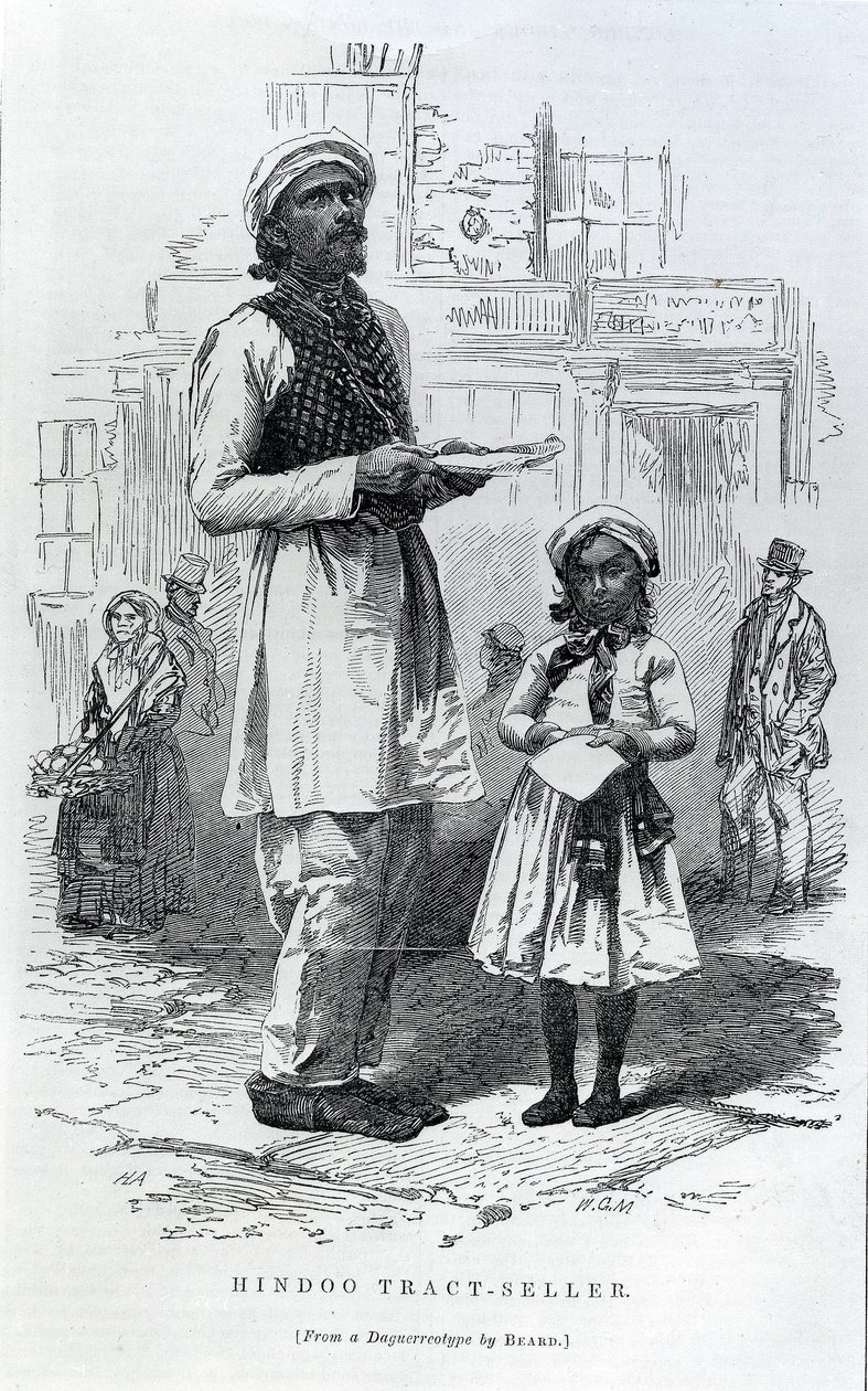 Hindoo Tract-Seller by English School