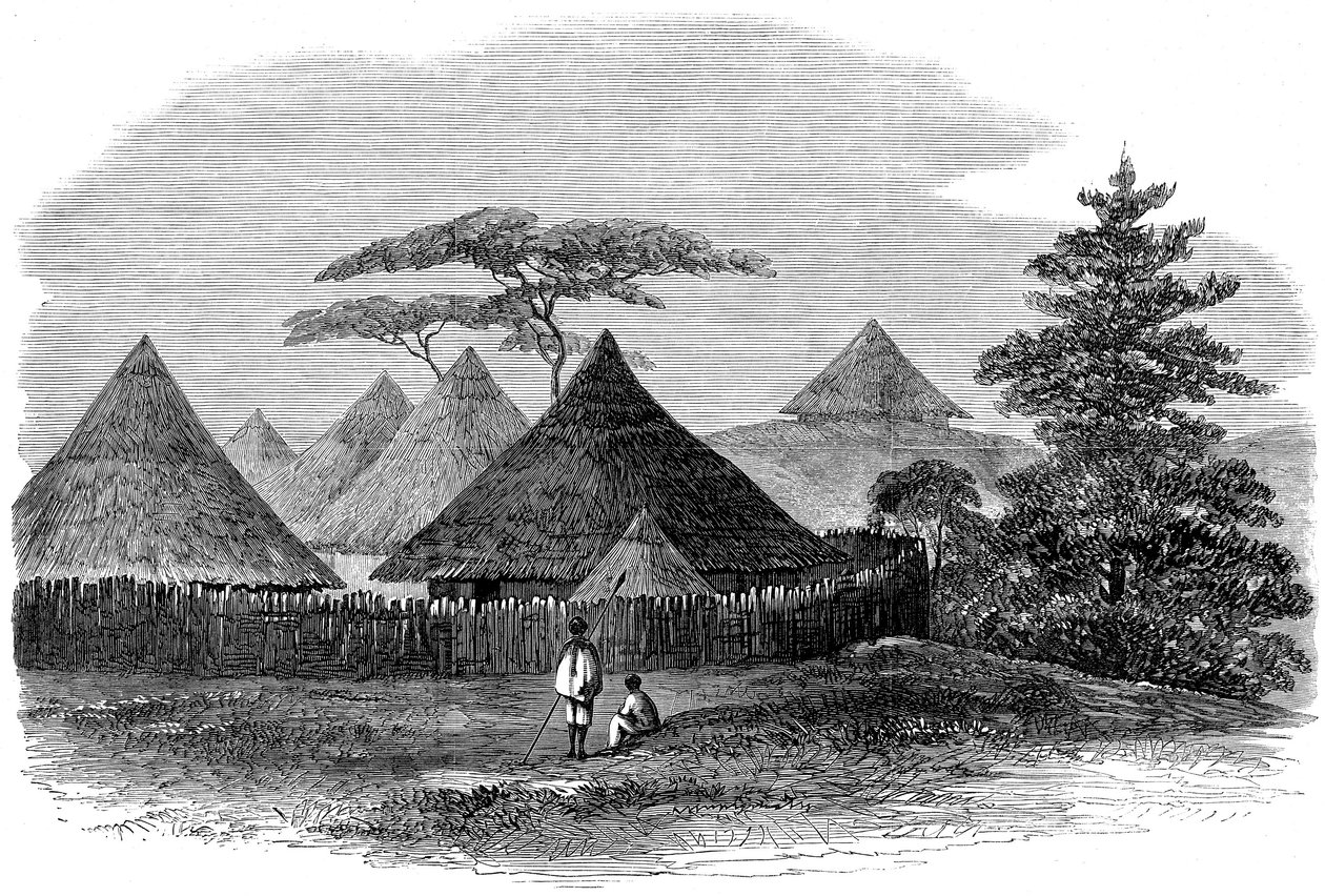 House at Magdala, from The British Expedition to Abyssinia, 1868 by English School