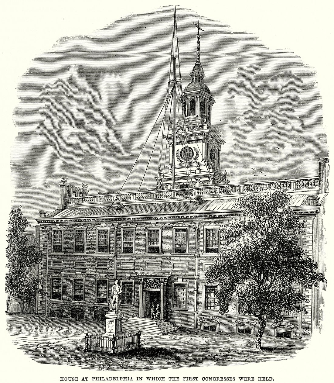 House at Philadelphia in Which the First Congresses Were Held by English School