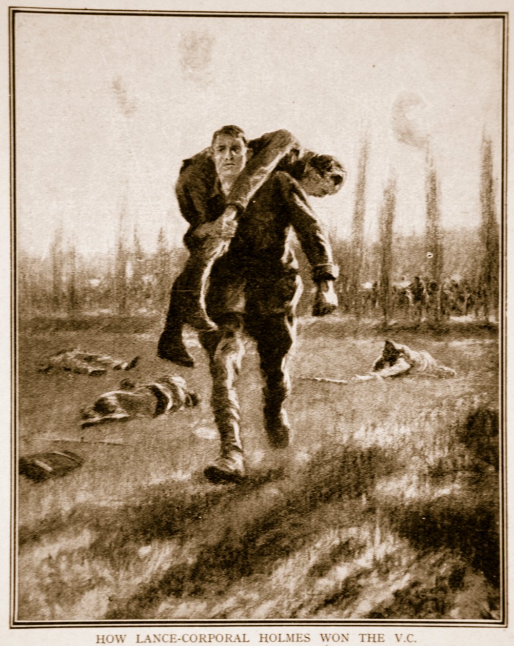How Lance-Corporal Holmes won the V.C. by English School