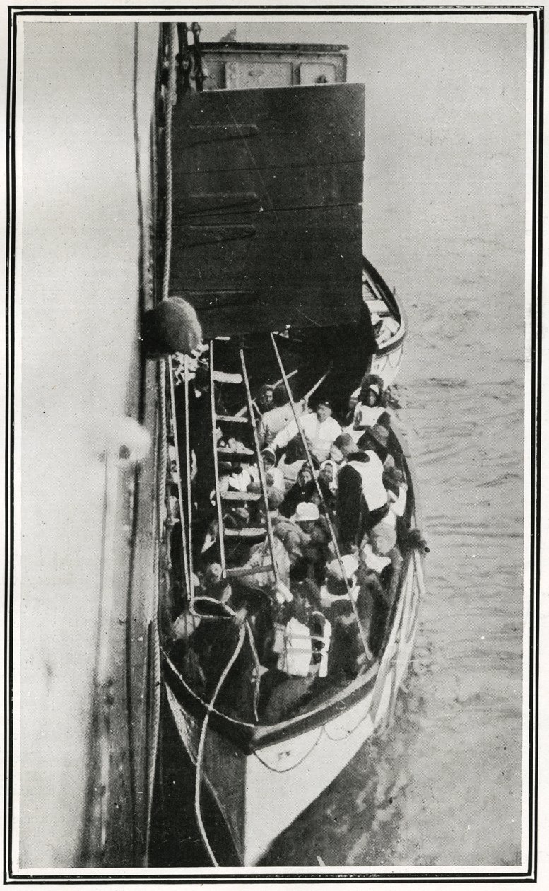 How the Titanic Survivors Were Picked Up by the Carpathia, from 