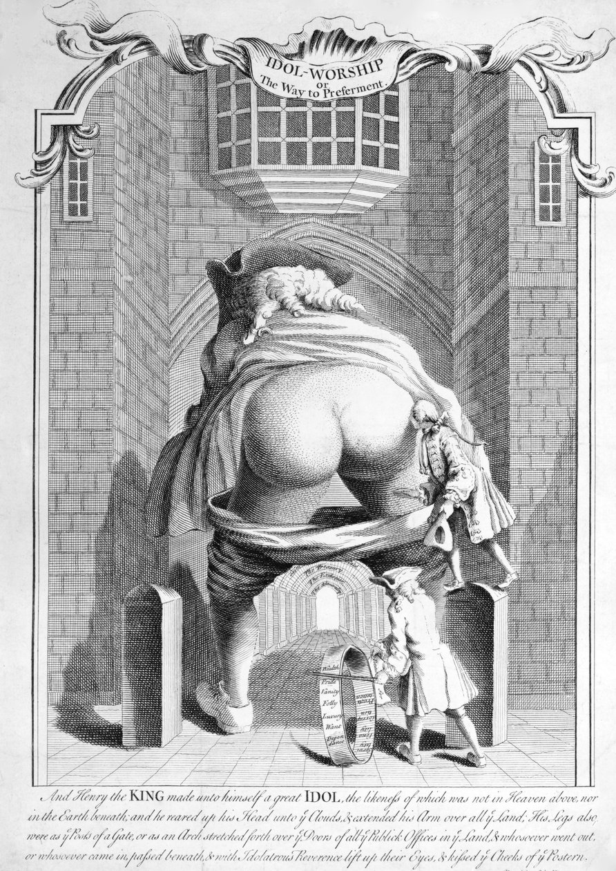 Idol-Worship or the Way to Preferment, 1740 by English School