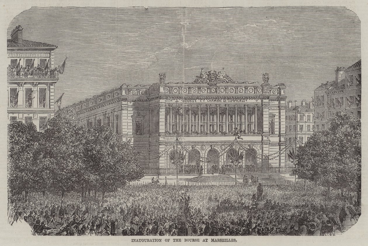 Inauguration of the Bourse at Marseilles by English School