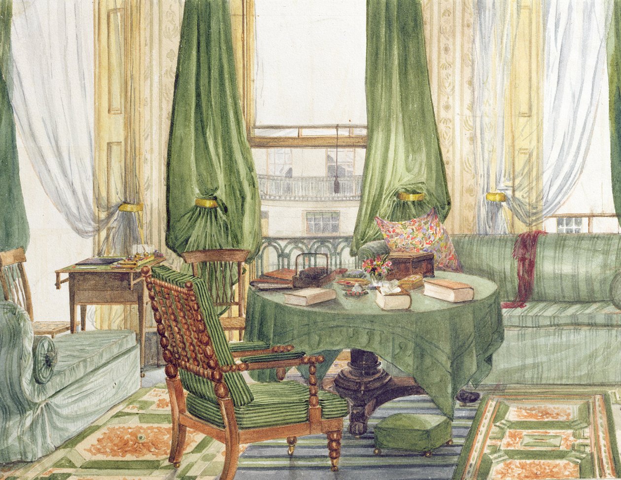 Interior View of a Drawing Room in Brighton, c.1845 by English School