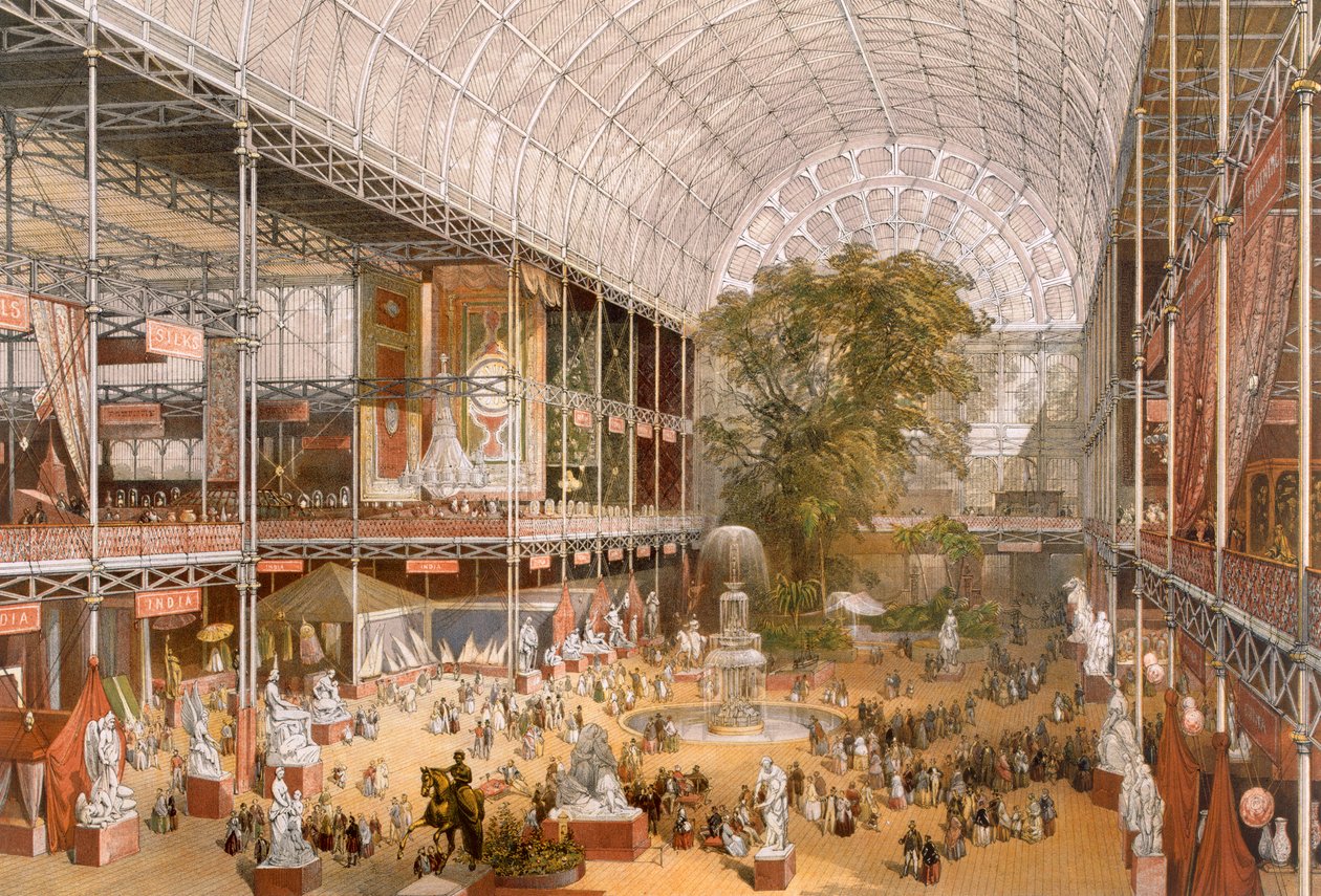Interior of the International Exhibition of 1862 by English School