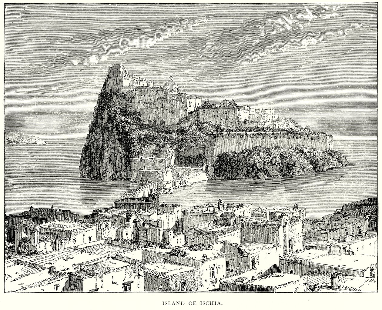 Island of Ischia by English School