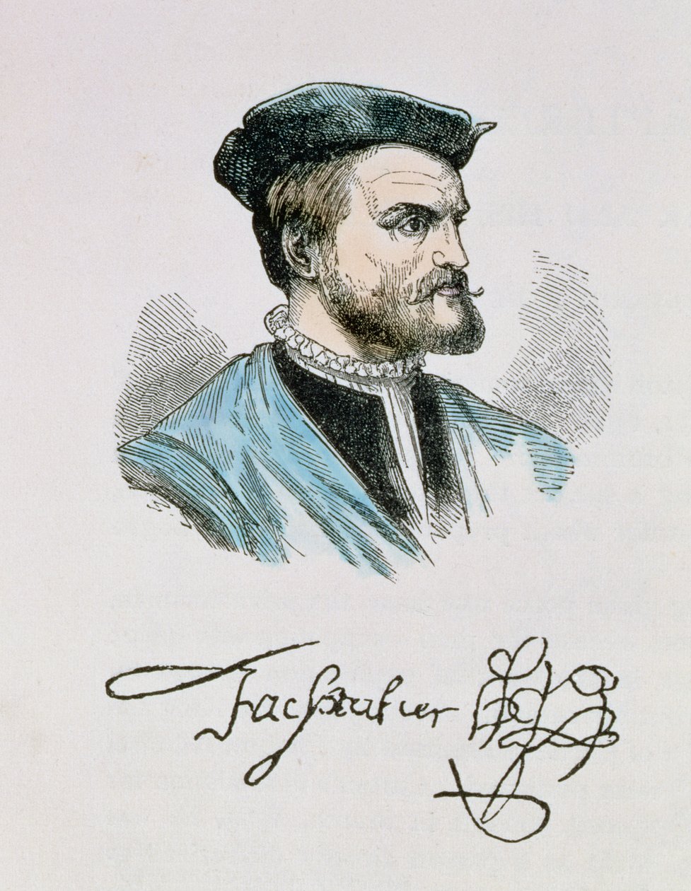 Jacques Cartier (1491-1557) Illustration from Volume IV of 