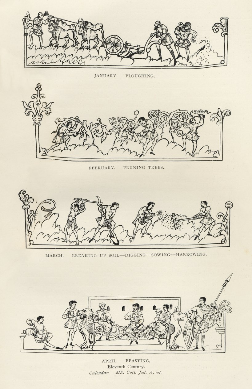 January, February, March and April, from 