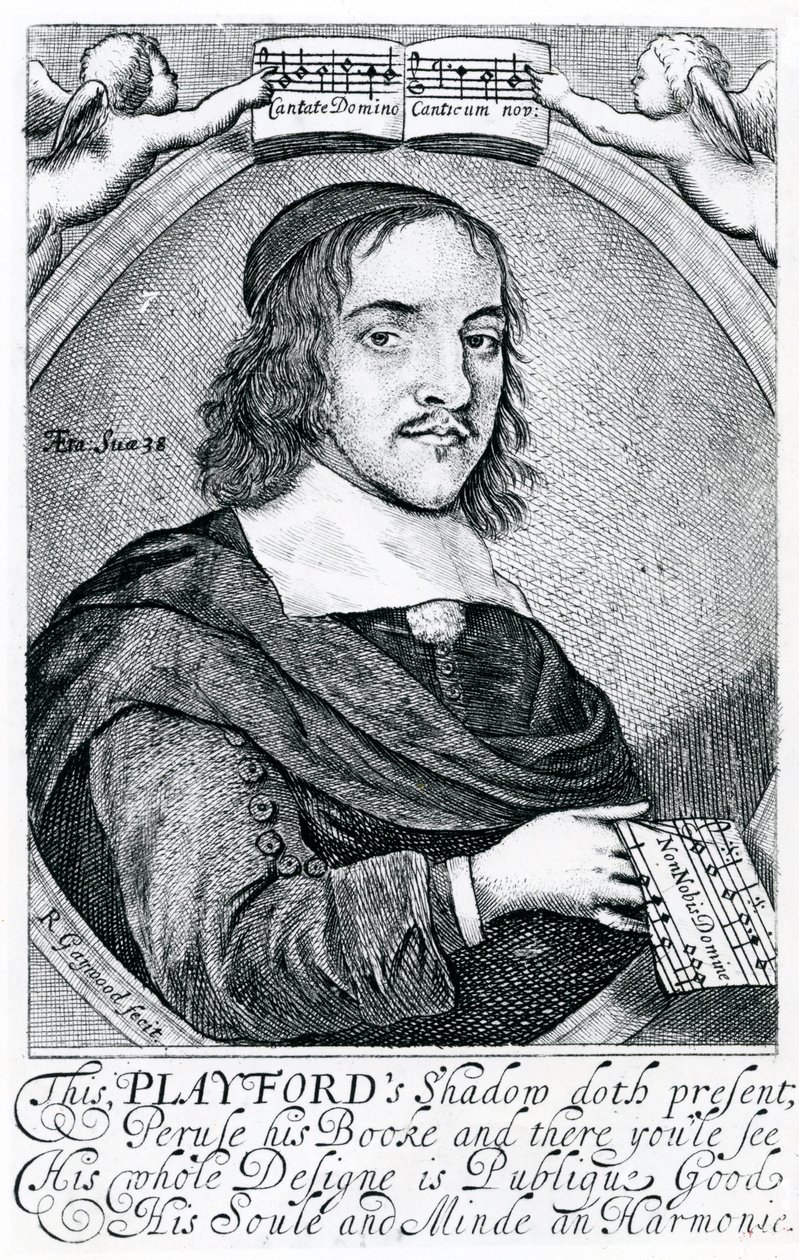John Playford (engraving) by English School