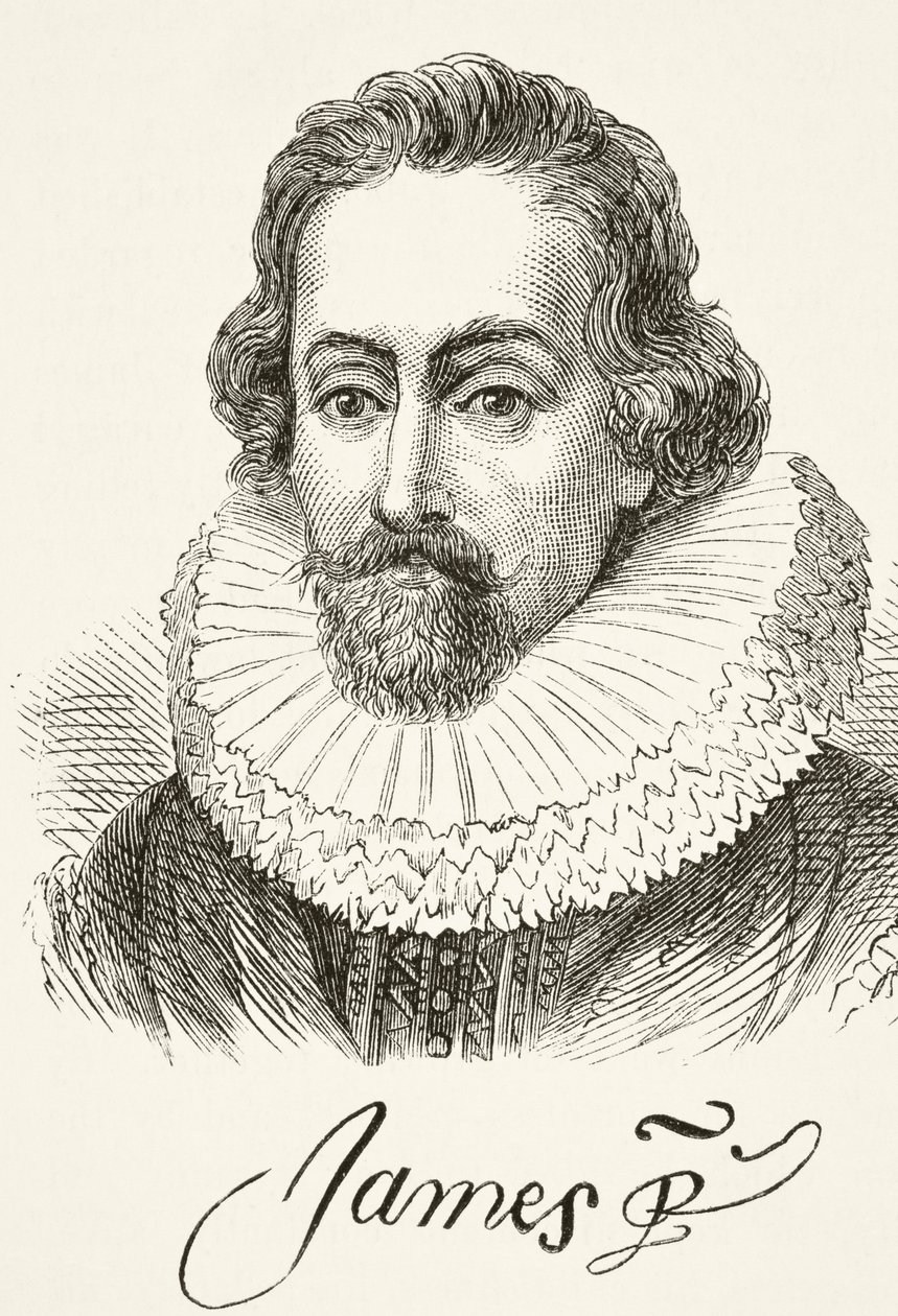 King James I of England by English School