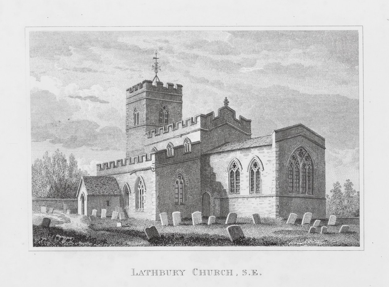 Lathbury Church, South East by English School