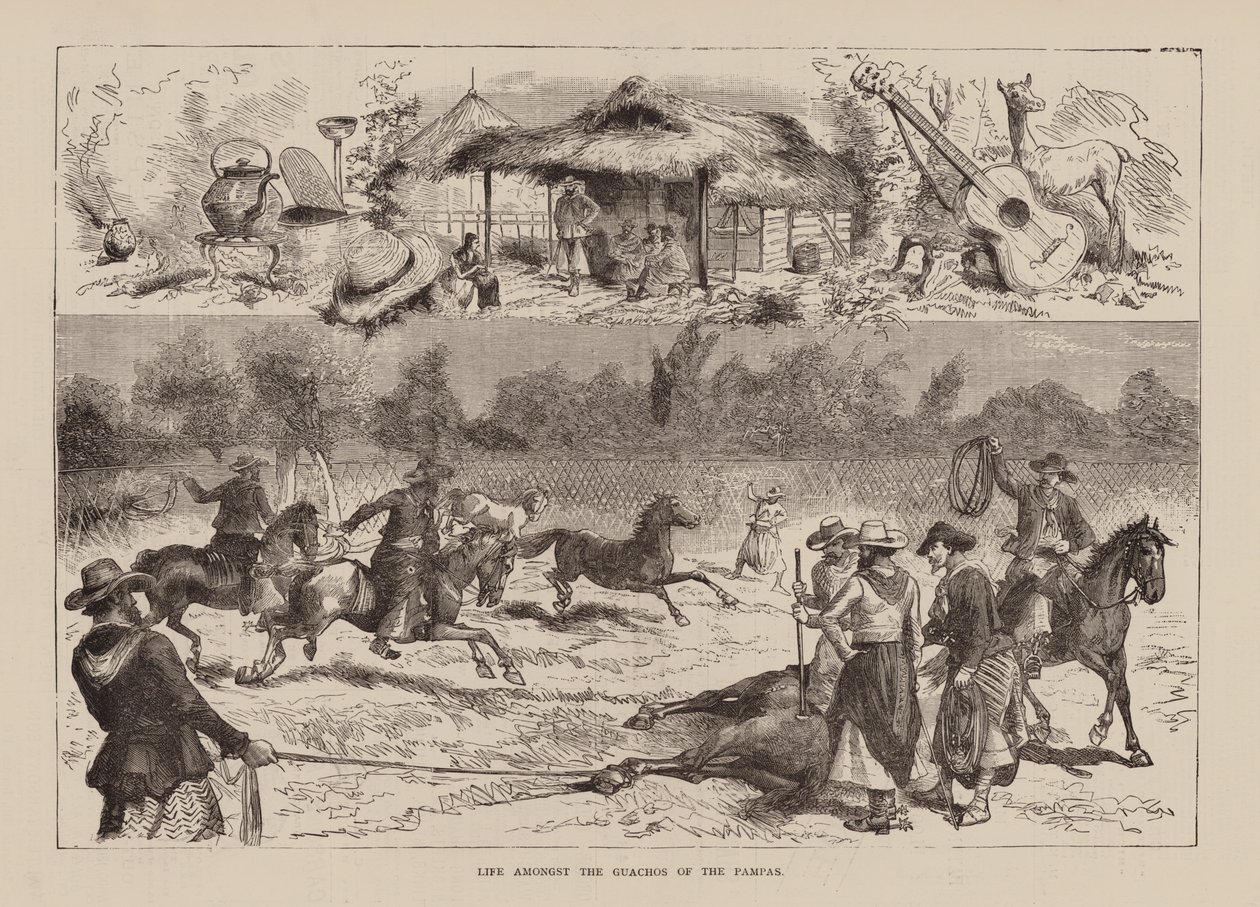 Life Amongst the Gauchos of the Pampas by English School