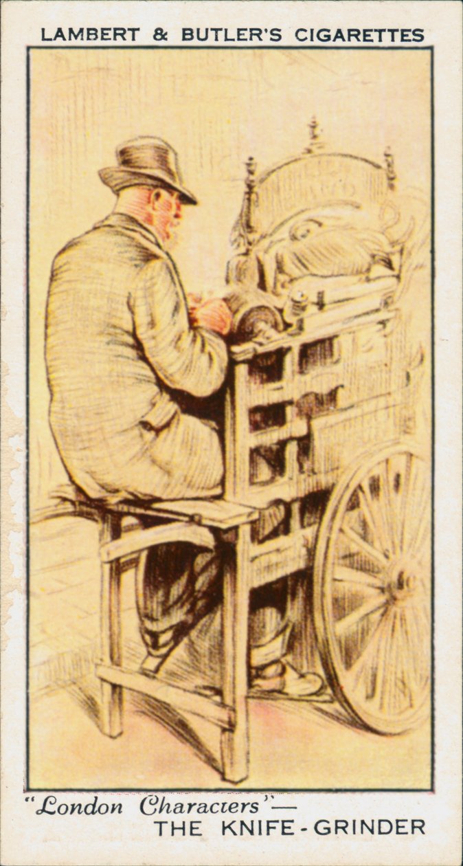 London Characters: The Knife-Grinder by English School