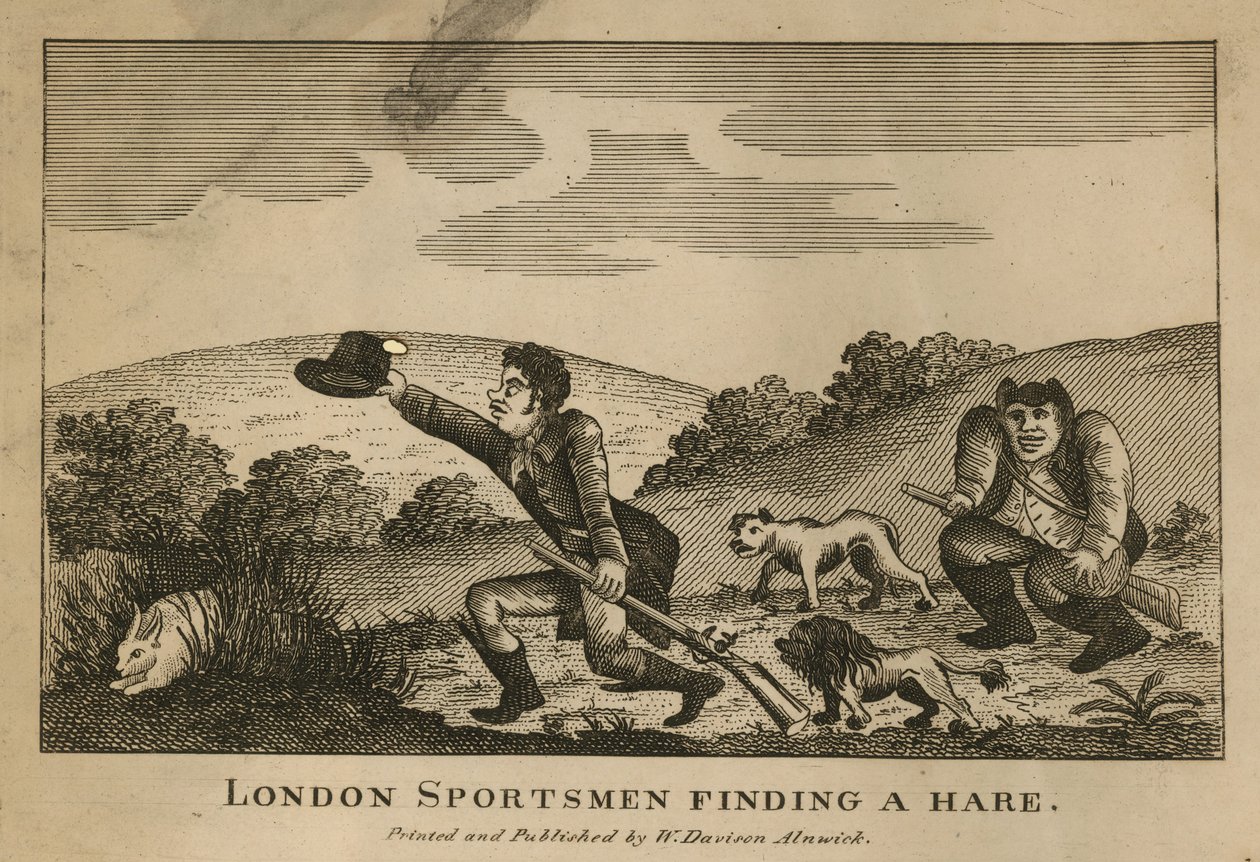London Sportsmen Finding a Hare by English School