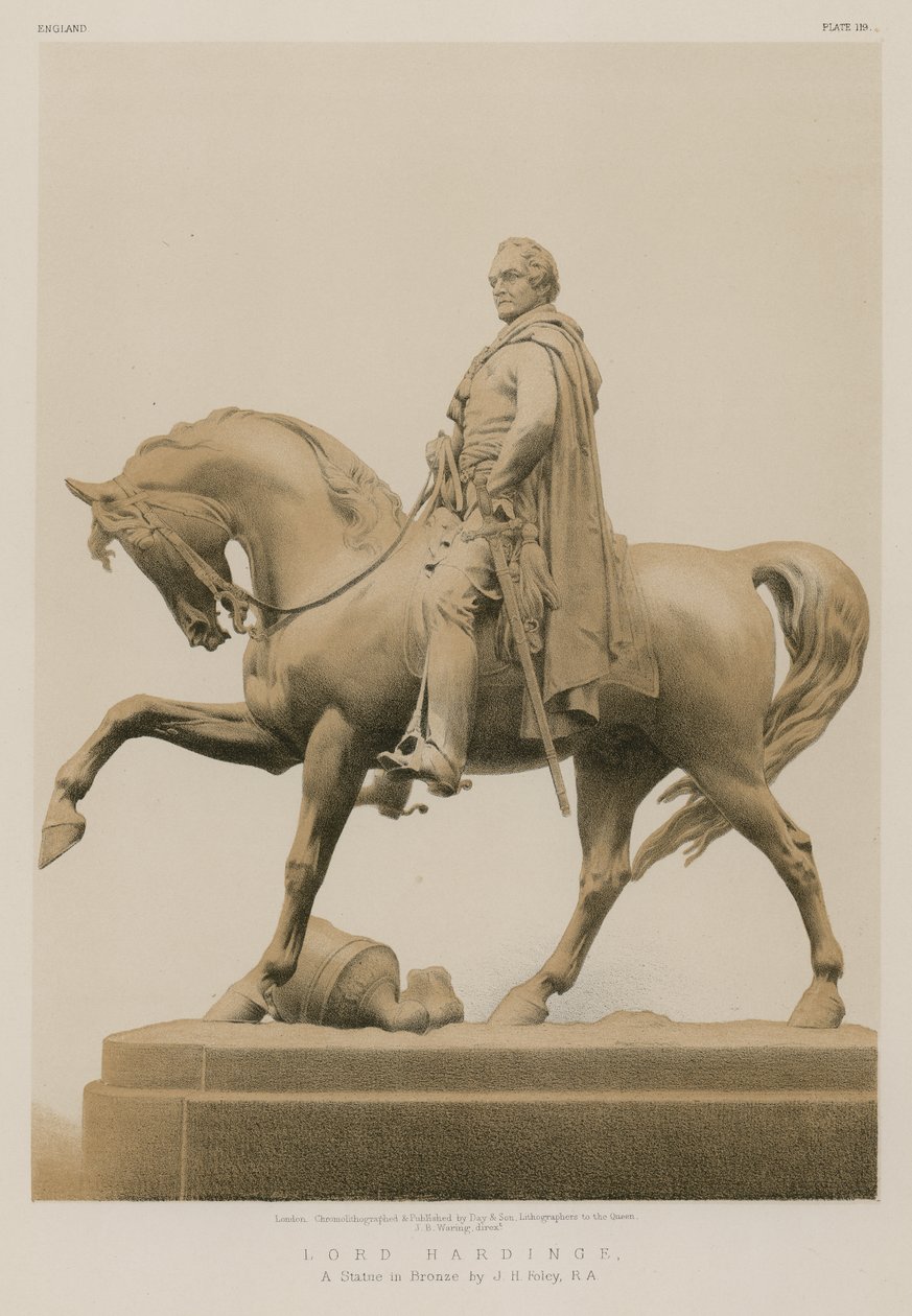 Lord Hardinge, A Statue in Bronze by J H Foley, R A by English School