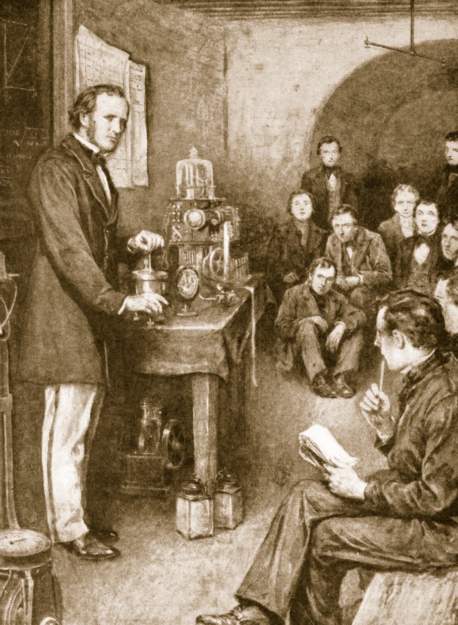 Lord Kelvin began his scientific researches in Glasgow in a wine-cellar which he converted into a laboratory by English School