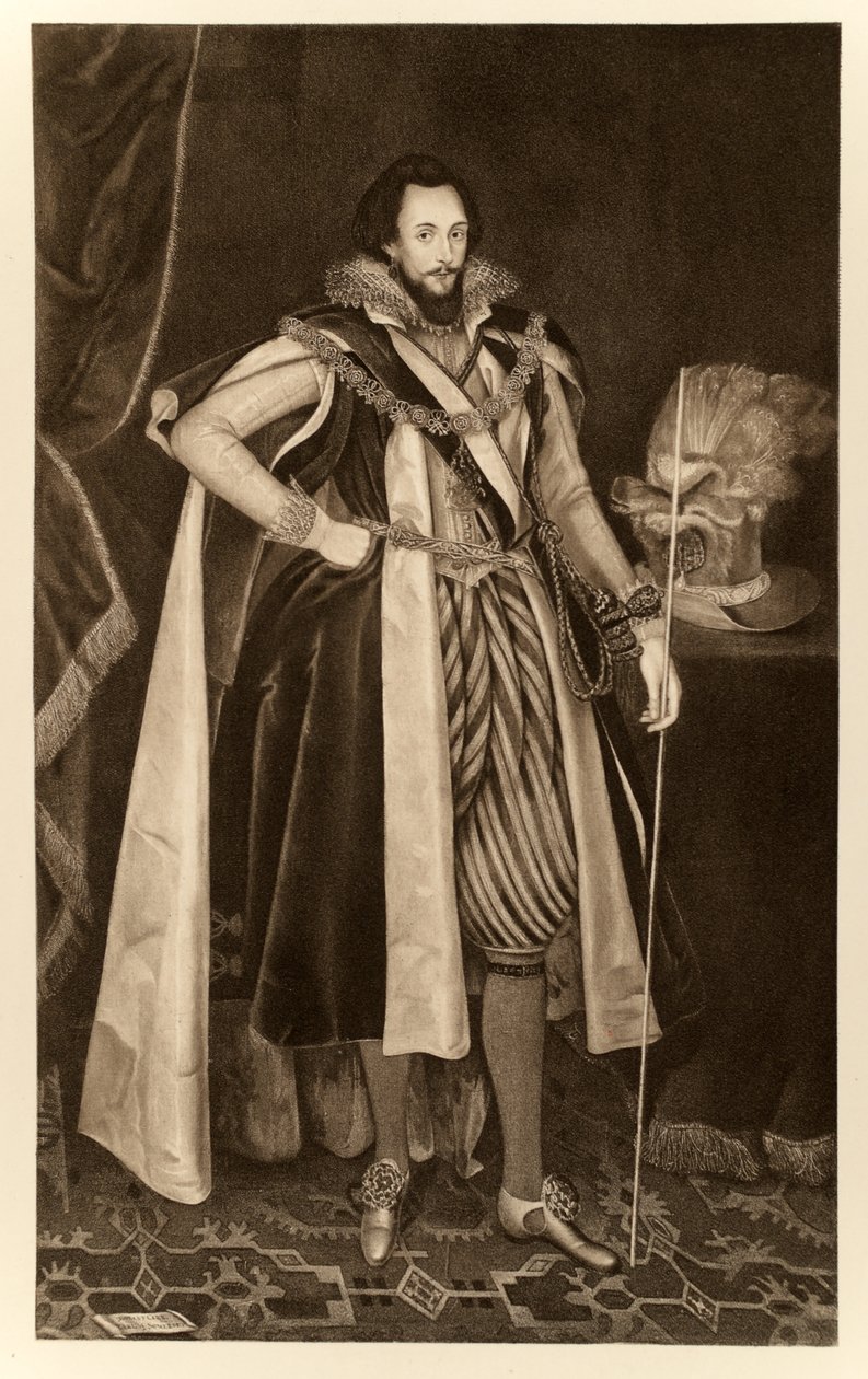 Ludovic Stuart, Second Duke of Lennox, from James I and VI, printed by Manzi Joyant & Co. Paris, 1904 by English School