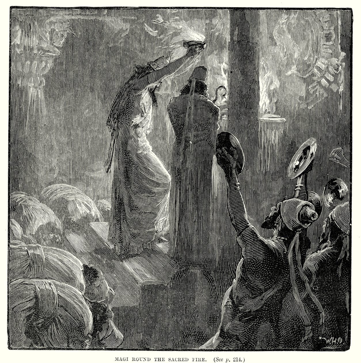 Magi Round the Sacred Fire by English School