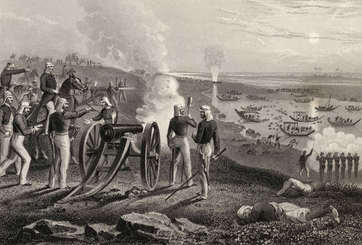 Major Eyre driving the Oude rebels from Allahabad in 1857, from 