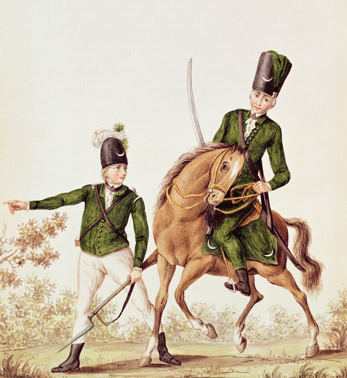 Man and Huzzar of the Queen