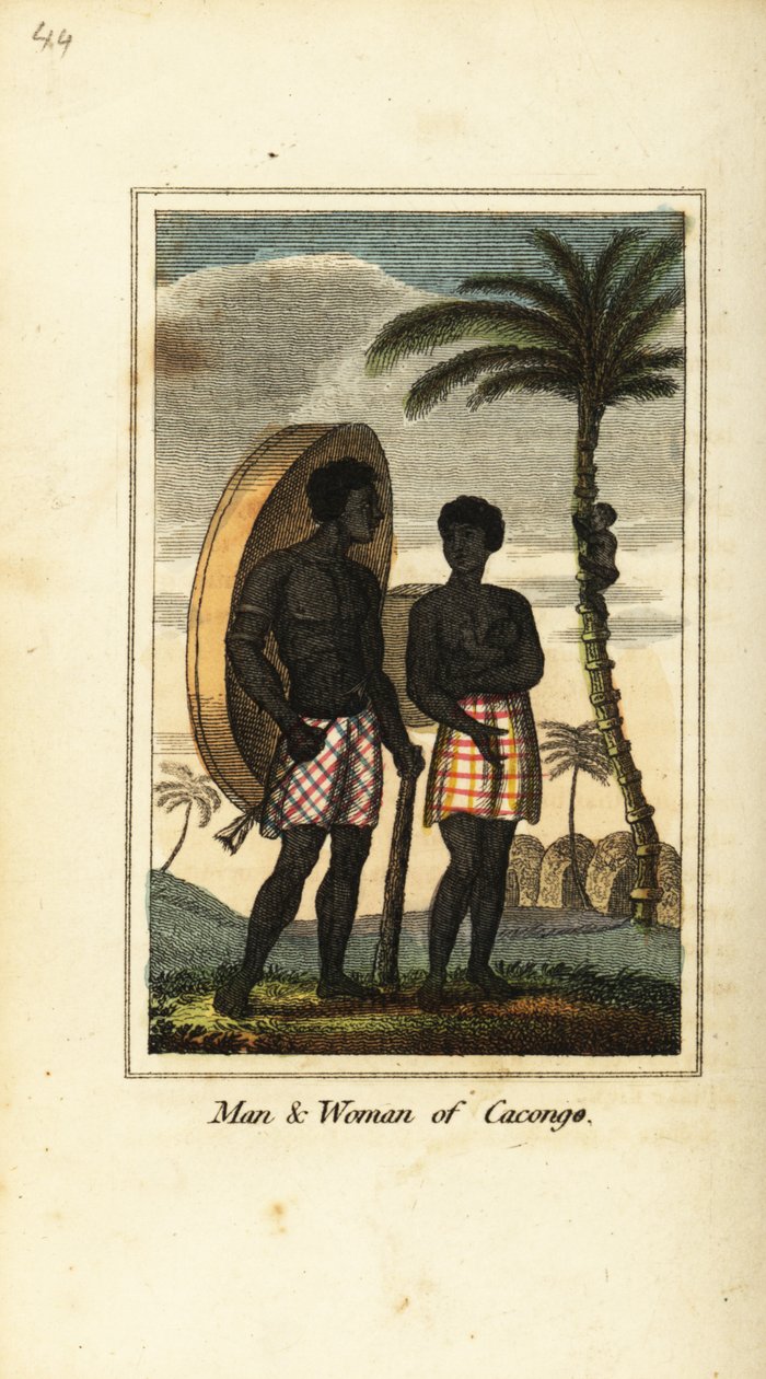 Man and Woman of Cacongo, on the Coast of Loango by English School