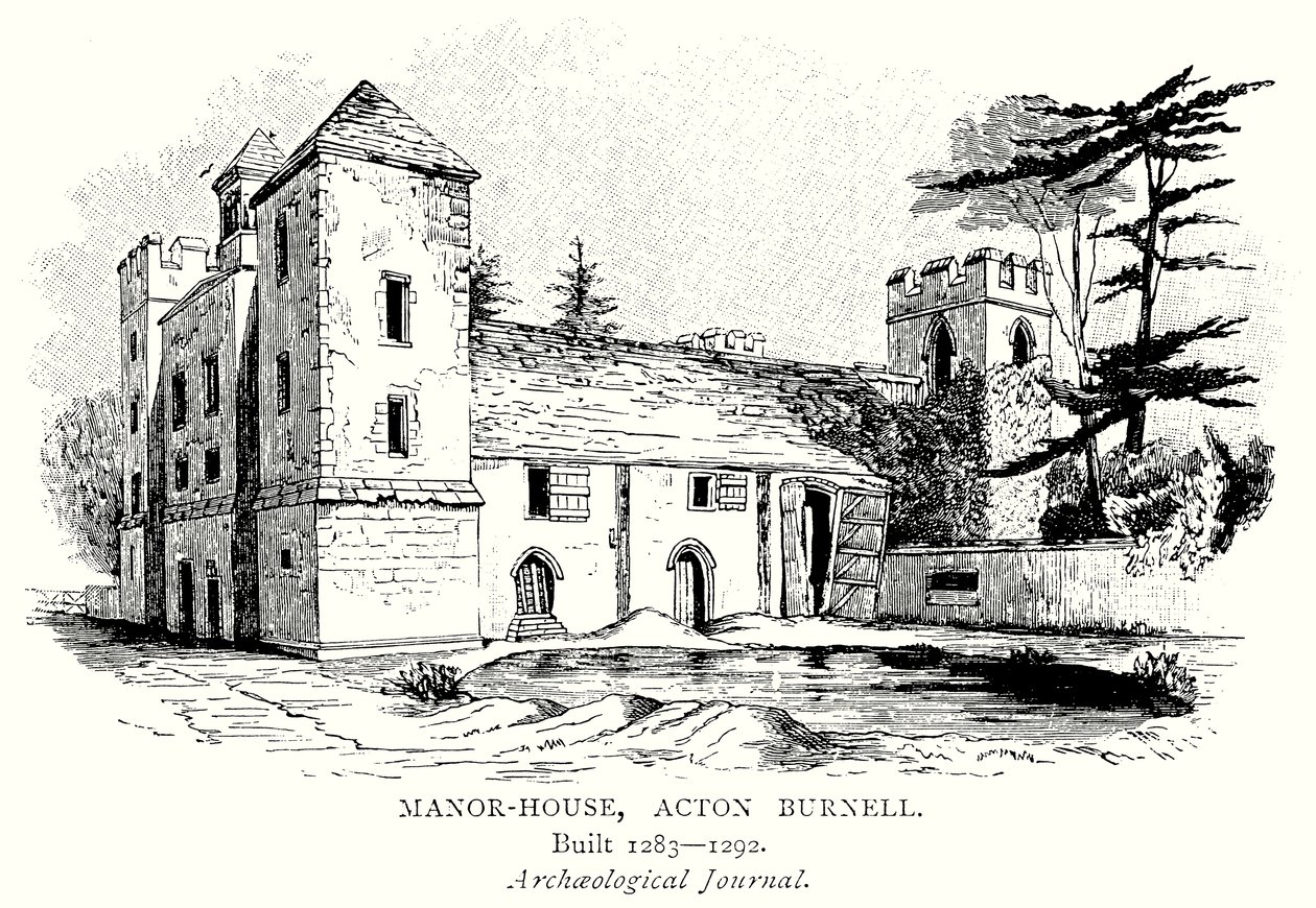 Manor-House, Acton Burnell by English School