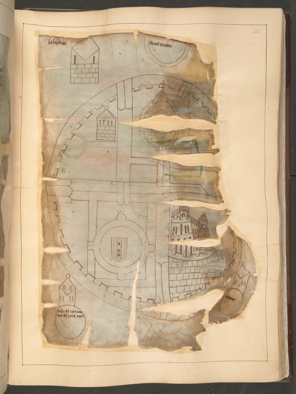 Map of Jerusalem, from the 