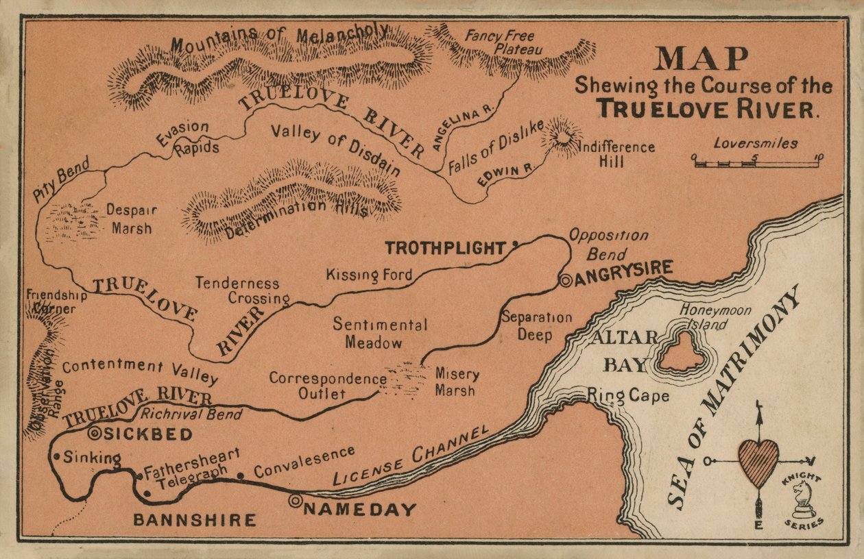 Map Showing the Course of the Truelove River by English School