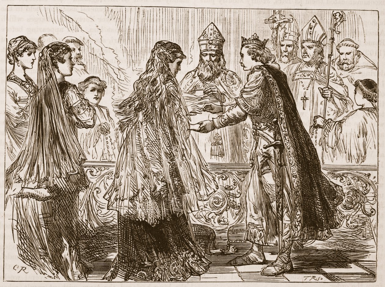 Marriage of Henry I and Matilda (Illustration from Cassell