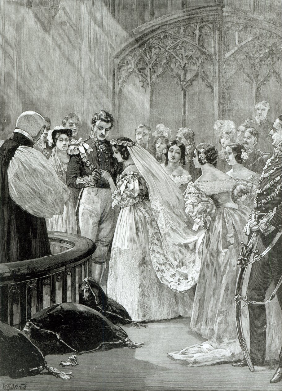 Marriage of Queen Victoria (1819-1901) and Prince Albert (1819-61) at St. James