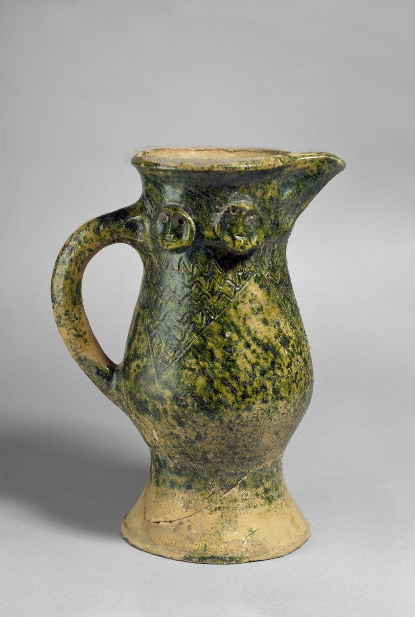 Medieval Parrot Beaked Jug, Oxfordshire by English School