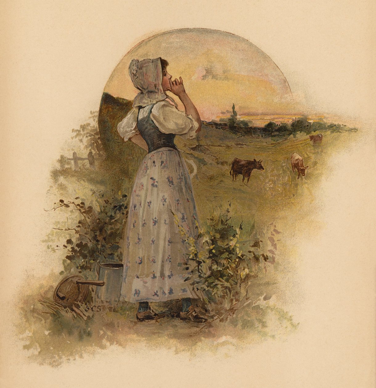 Milkmaid by English School