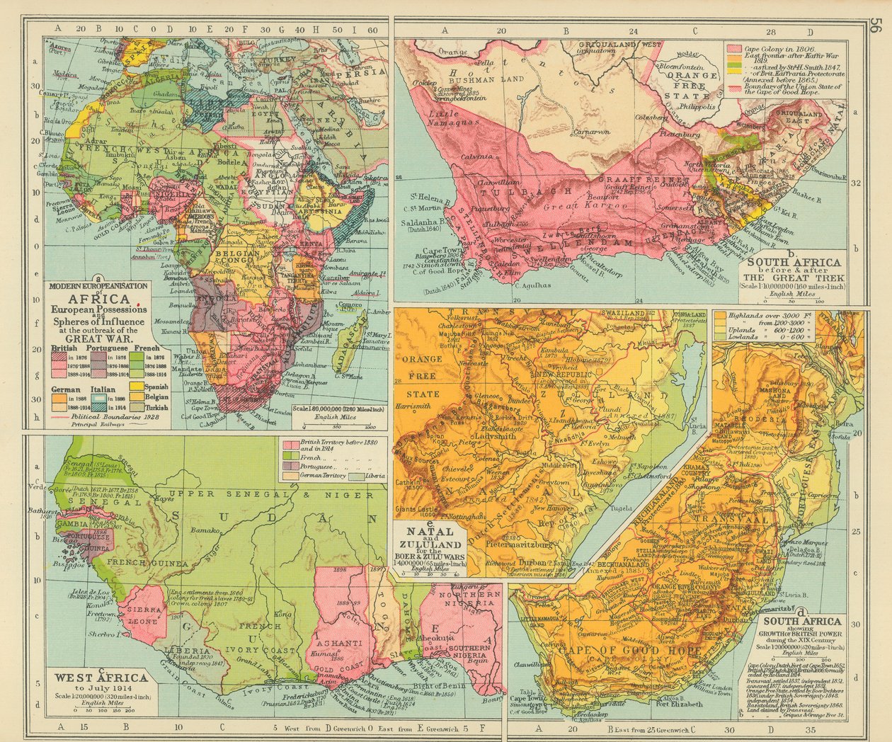 Modern Europeanisation of Africa: European Possessions and Spheres of Influence at the Outbreak of the Great War by English School