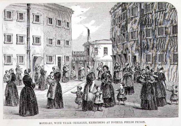 Mothers with their Children Exercising at Tothill Fields Prison, from 