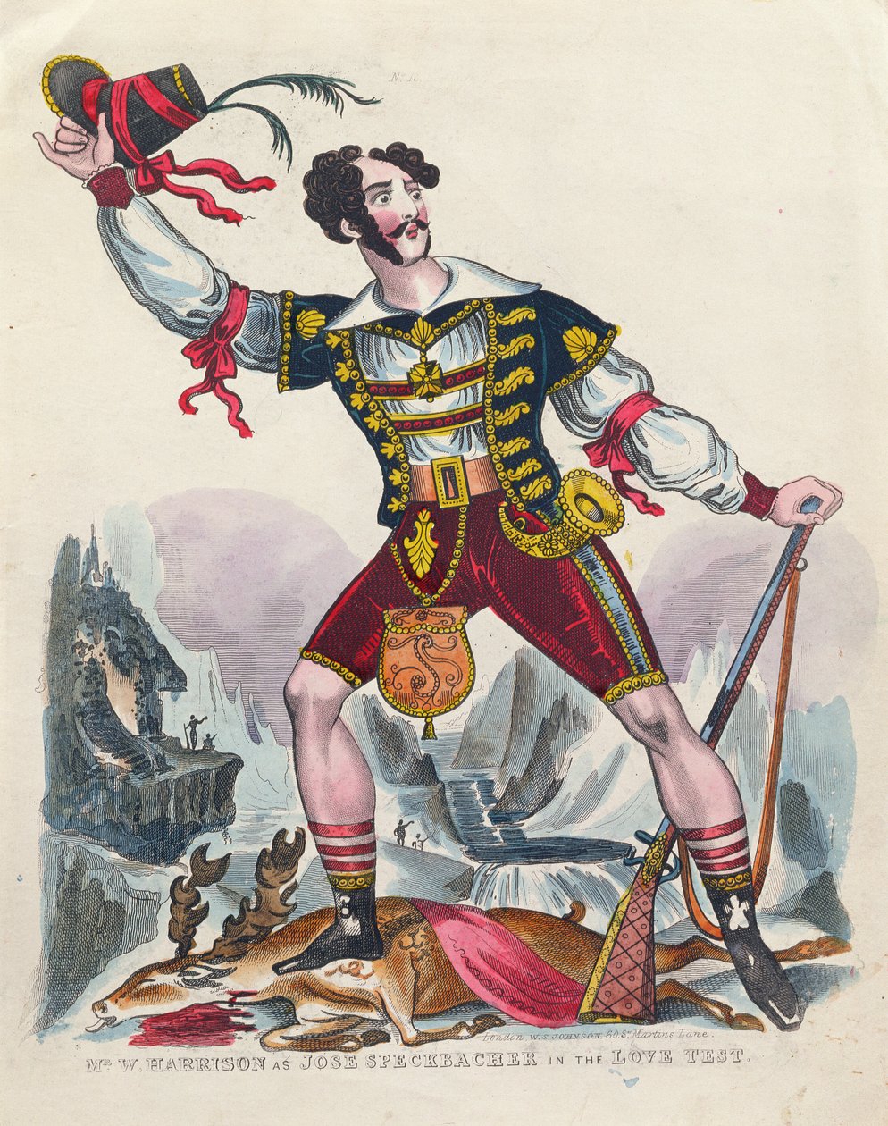 Mr W. Harrison as Jose Speckbacher in the Love Test, c.1840 by English School