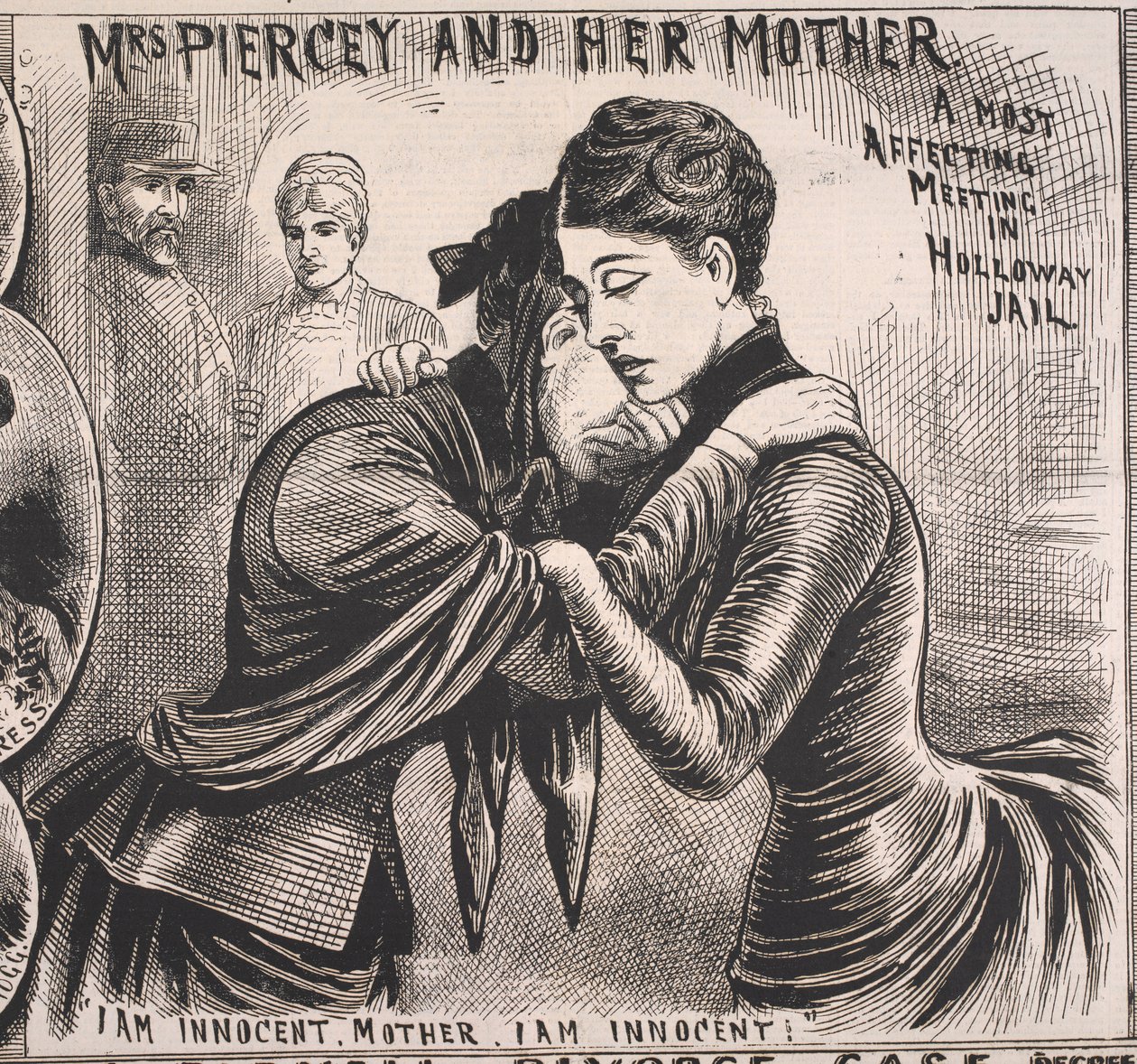 Mrs Piercey and Her Mother, Illustrated Police News, 22 November 1890 by English School