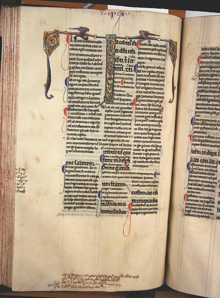 Page from a Glossed Copy of the New Testament by English School