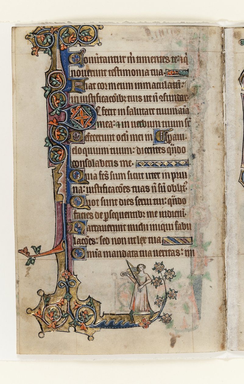Ms 1-2005, f.175v, from the Macclesfield Psalter, Use of Sarum, East Anglia by English School