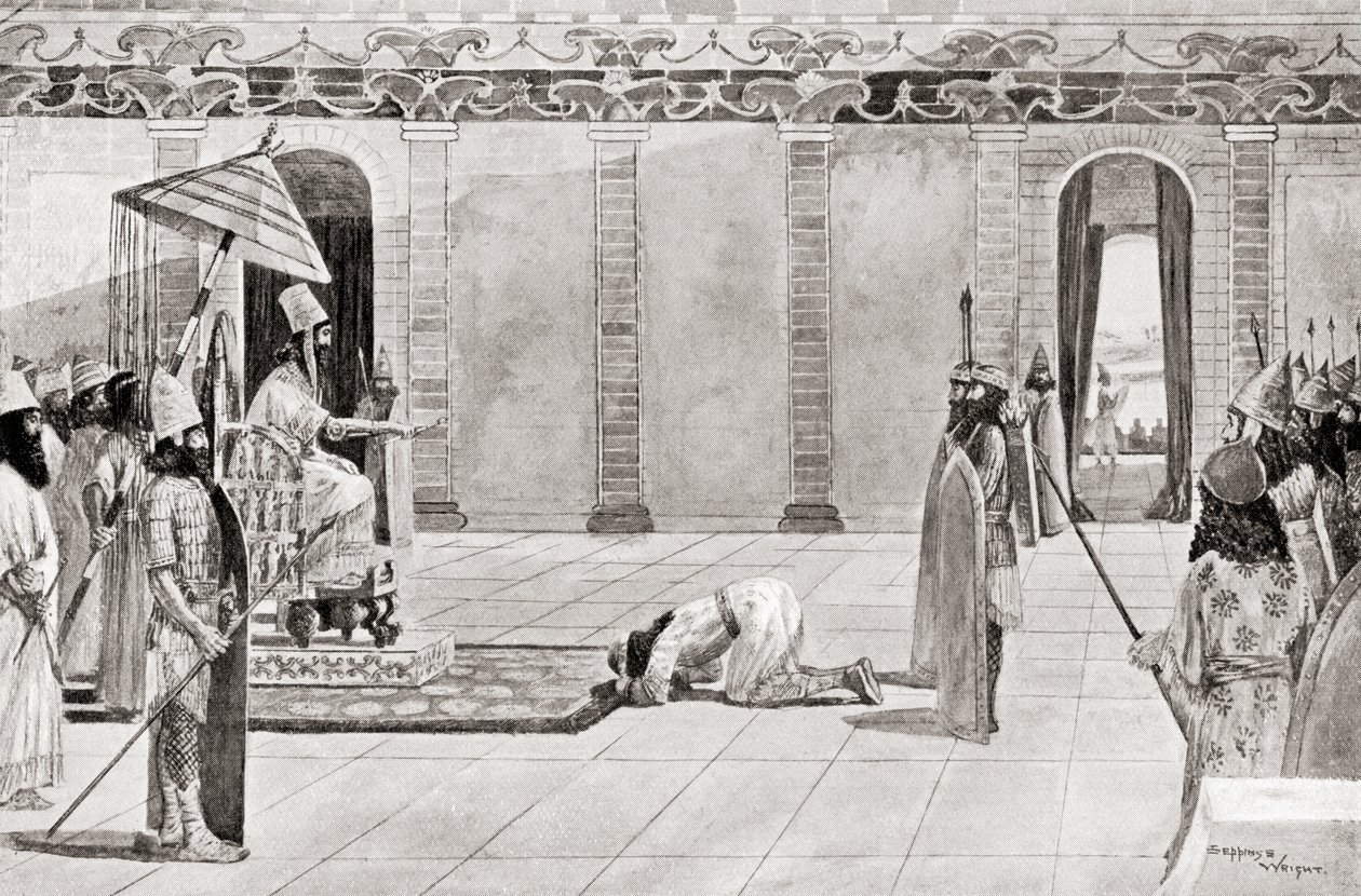 Nabonidus King of Babylonia by English School