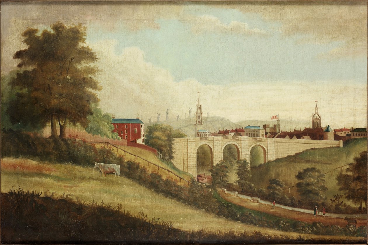 New Bridge Over Pandon Dene by English School