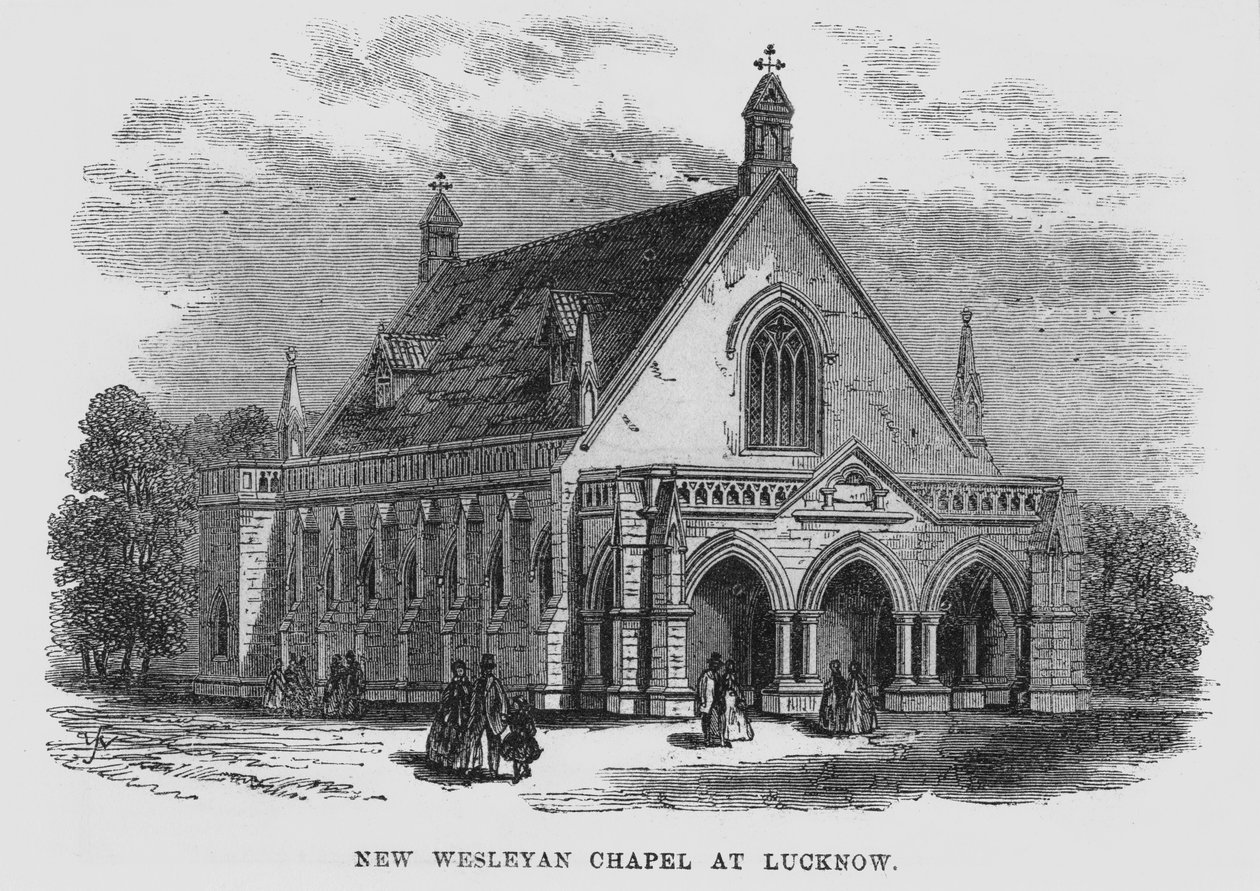 New Wesleyan Chapel at Lucknow by English School